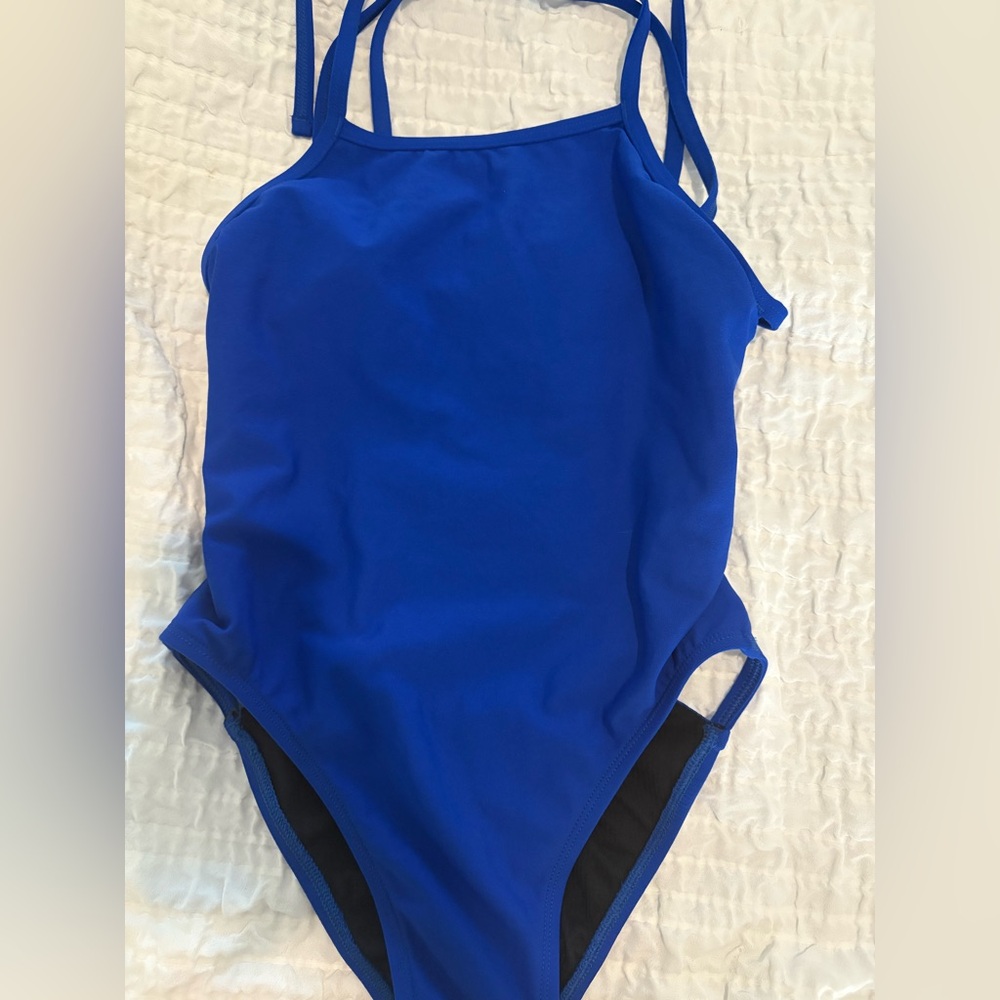 Jolyn tieback “Soren 2” onesie, blueberry color on website. Like new condition.